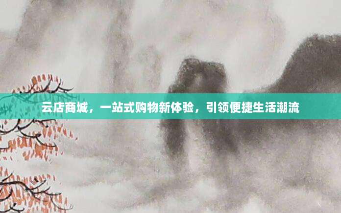 云店商城，一站式购物新体验，引领便捷生活潮流