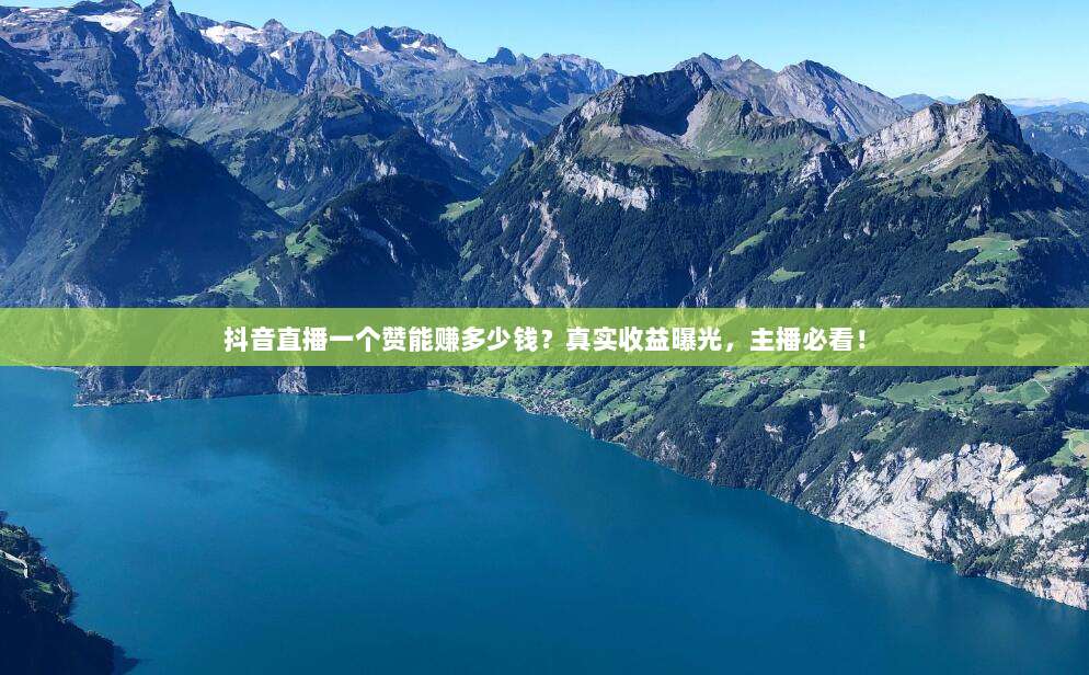 抖音直播一个赞能赚多少钱？真实收益曝光，主播必看！